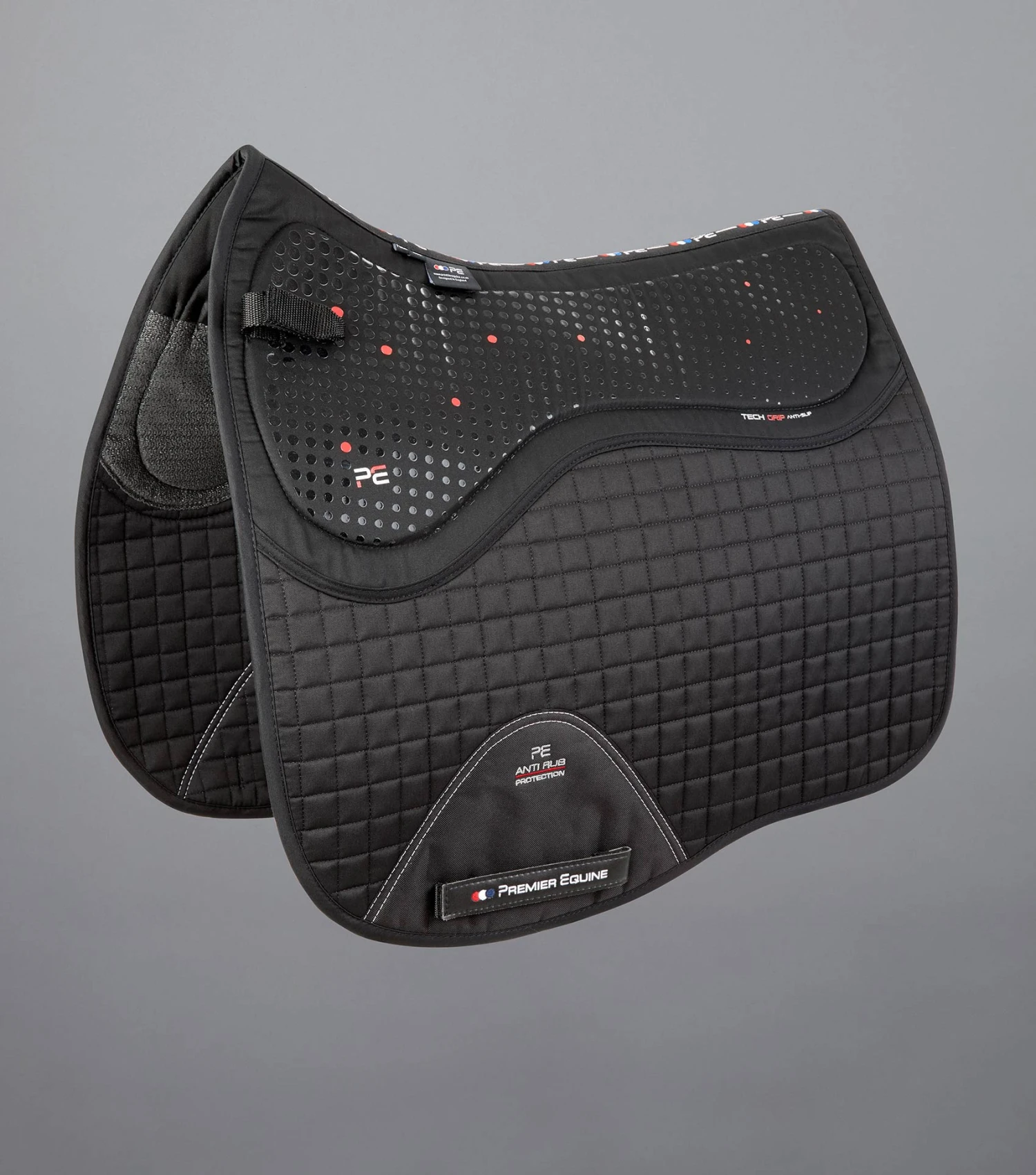 Close Contact Tech Grip Pro Anti-Slip Saddle Pad - Dressage Square Close Contact Tech Grip Pro Anti-Slip Saddle Pad - Dressage Square -Premier Equine Store Tech Grip Pro Anti Slip Dressage Square Black 1
