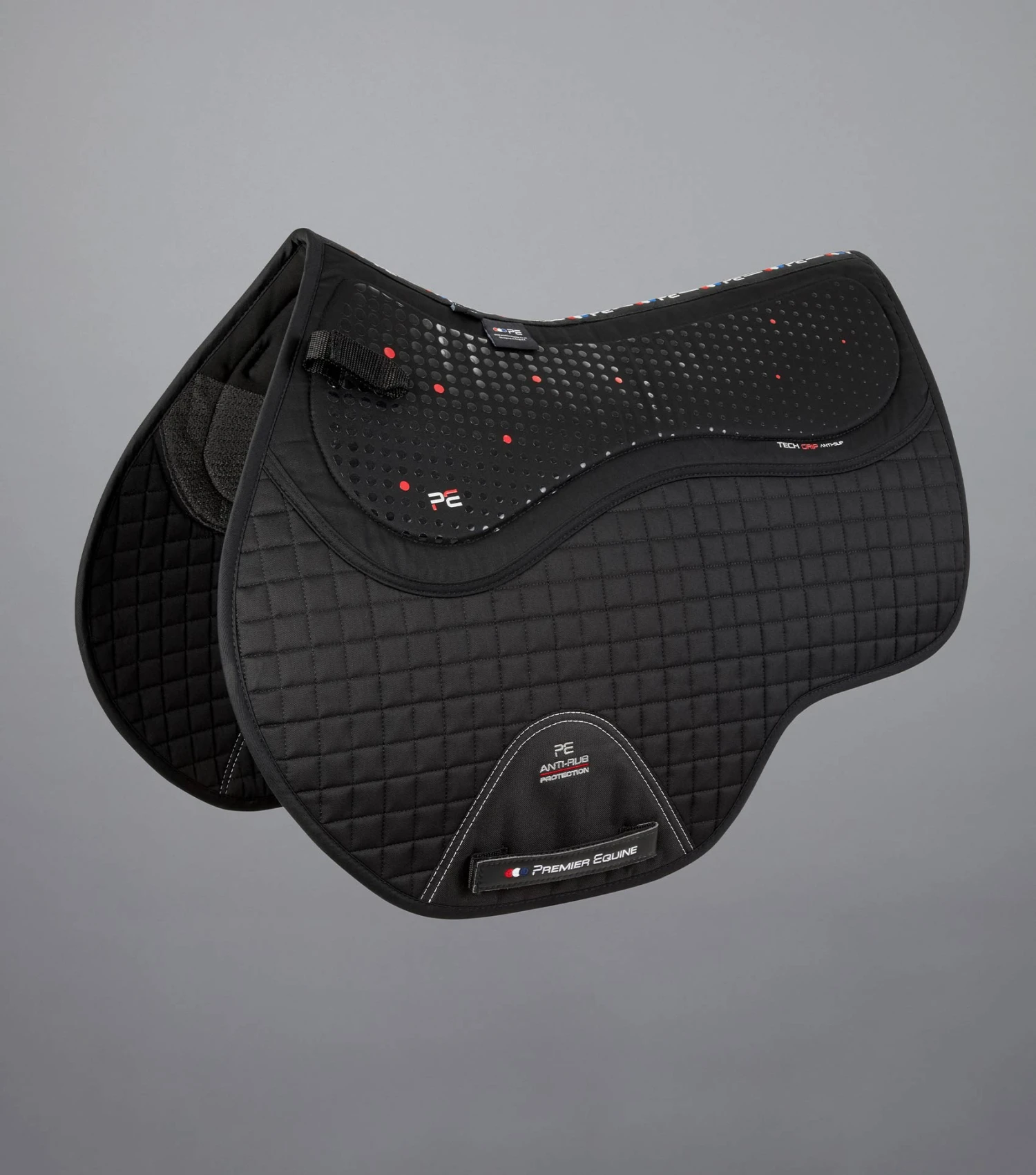 Close Contact Tech Grip Pro Anti-Slip Saddle Pad - GP/Jump Square Close Contact Tech Grip Pro Anti-Slip Saddle Pad - GP/Jump Square -Premier Equine Store Tech Grip Pro Anti Slip GP Jump Square Black 1