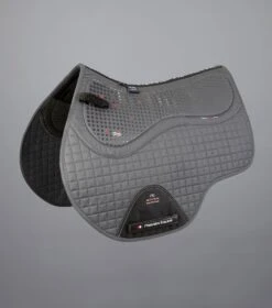 Close Contact Tech Grip Pro Anti-Slip Saddle Pad - GP/Jump Square 8 Close Contact Tech Grip Pro Anti-Slip Saddle Pad - GP/Jump Square -Premier Equine Store Tech Grip Pro Anti Slip GP Jump Square Grey 1