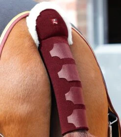 Techno Wool Anti-Slip Tail Guard -Premier Equine Store Techno Wool Anti Slip Tail Guard Burgundy 1