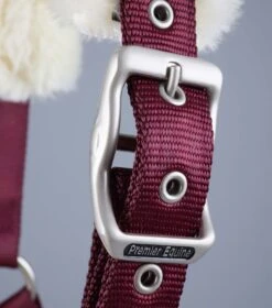 Techno Wool Lined Head Collar -Premier Equine Store Techno Wool Lined Head Collar Burgundy 4