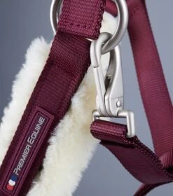 Techno Wool Lined Head Collar -Premier Equine Store Techno Wool Lined Head Collar Burgundy 5