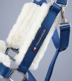 Techno Wool Lined Head Collar -Premier Equine Store Techno Wool Lined Head Collar Navy 3