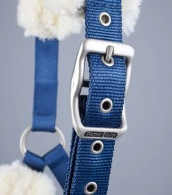 Techno Wool Lined Head Collar -Premier Equine Store Techno Wool Lined Head Collar Navy 4