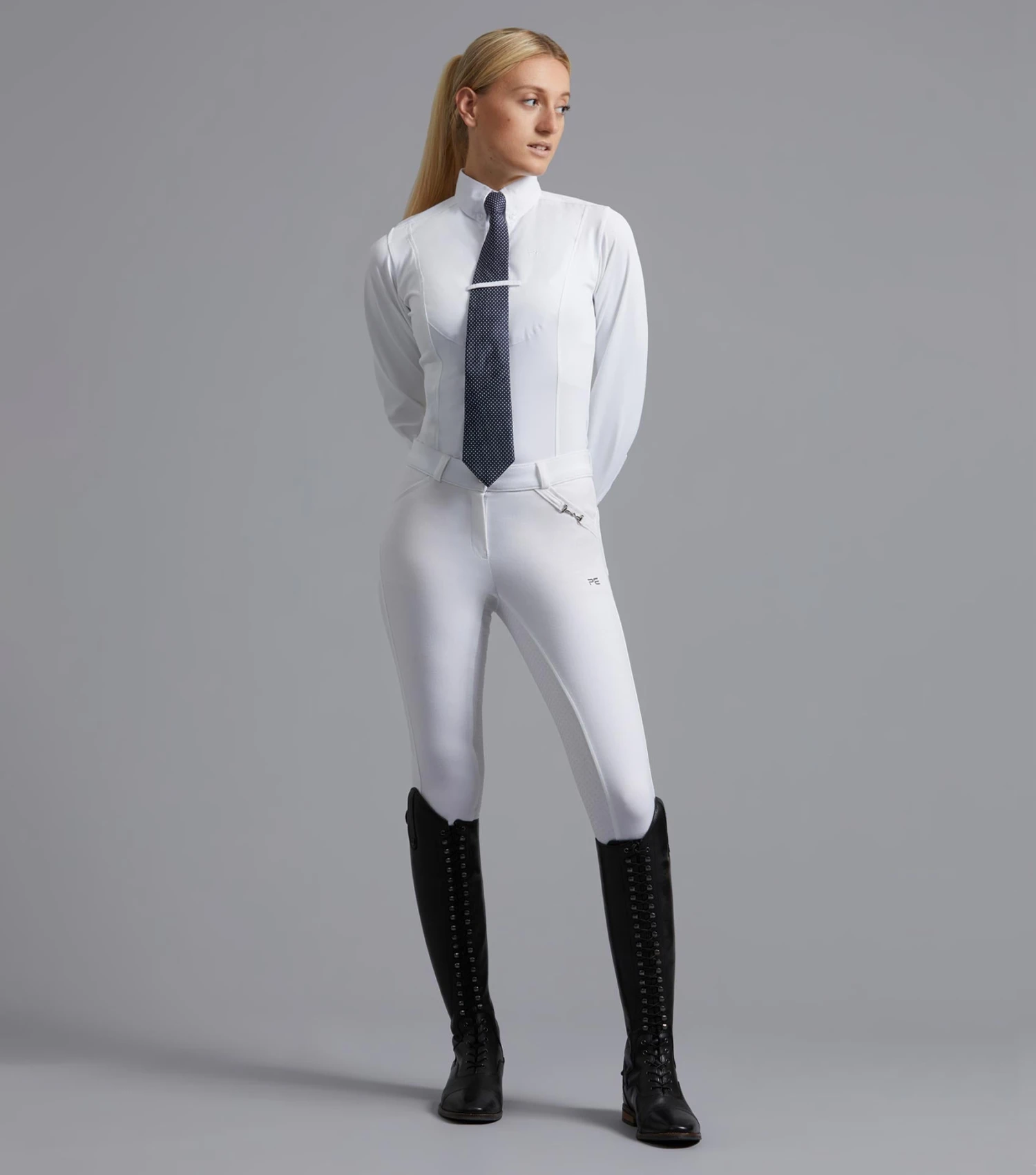 Tessa Ladies Long Sleeve Tie Shirt Tessa Ladies Long Sleeve Tie Shirt -Premier Equine Store Tessa Ladies Long Sleeve Tie shirt white 2 d8d5f73f 45b2 4d82 b7d5 fcee5addbe89