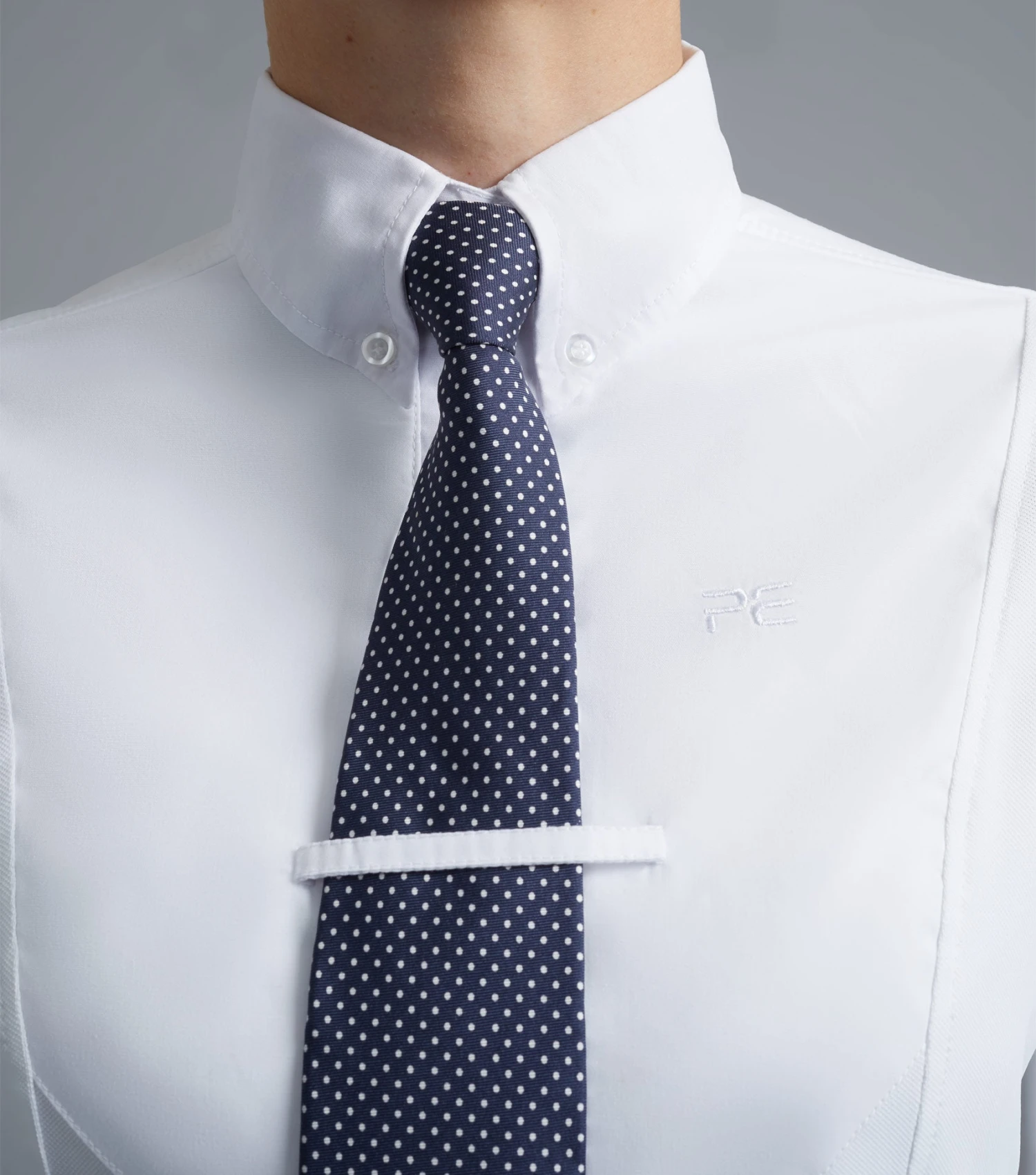 Tessa Ladies Long Sleeve Tie Shirt Tessa Ladies Long Sleeve Tie Shirt -Premier Equine Store Tessa Ladies Long Sleeve Tie shirt white 4