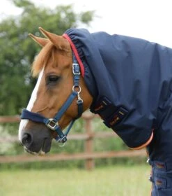 Titan Storm 450g Combo Turnout Rug With Snug-Fit Neck -Premier Equine Store Titan Storm 450 Turnout Rug Navy 2