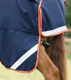 Titan Storm 450g Combo Turnout Rug With Snug-Fit Neck -Premier Equine Store Titan Storm 450 Turnout Rug Navy 5