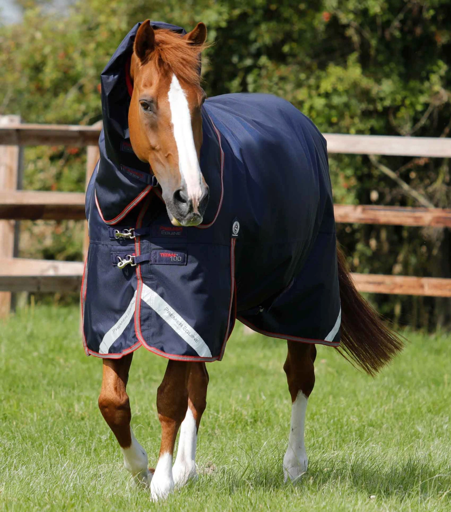 Titan Trio Complete 4 in 1 Turnout Rug Titan Trio Complete 4 In 1 Turnout Rug -Premier Equine Store Titan Trio 100 Turnout Rug Navy 1