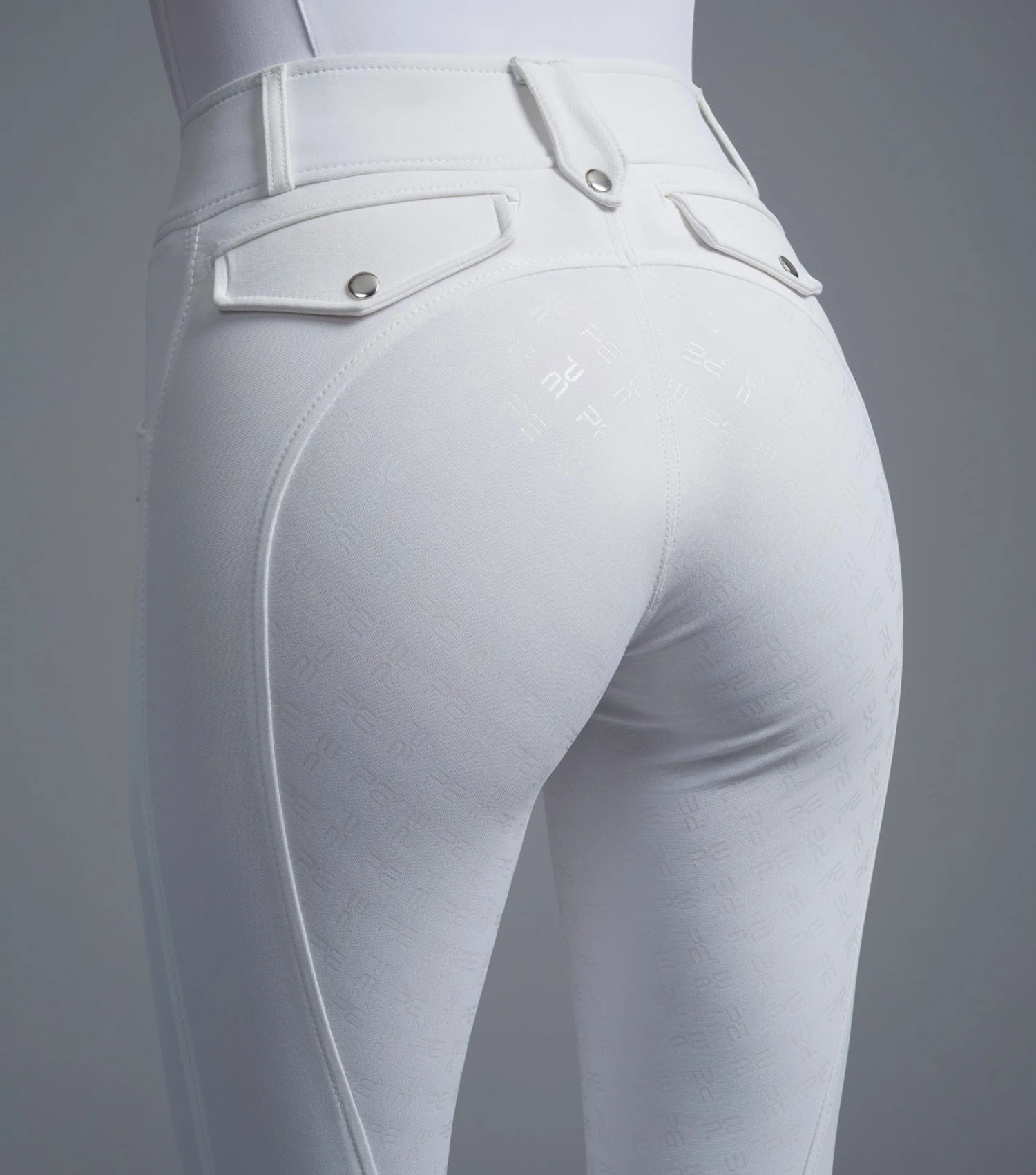 Torino Ladies Full Seat Gel Competition Riding Breeches Torino Ladies Full Seat Gel Competition Riding Breeches -Premier Equine Store Torino Ladies Full Seat Gel Riding Breeches White 4