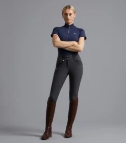 Torino Ladies Full Seat Gel Riding Breeches -Premier Equine Store TorinoLadiesFullSeatGelRidingBreeches Anthracite 1