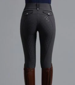 Torino Ladies Full Seat Gel Riding Breeches -Premier Equine Store TorinoLadiesFullSeatGelRidingBreeches Anthracite 5