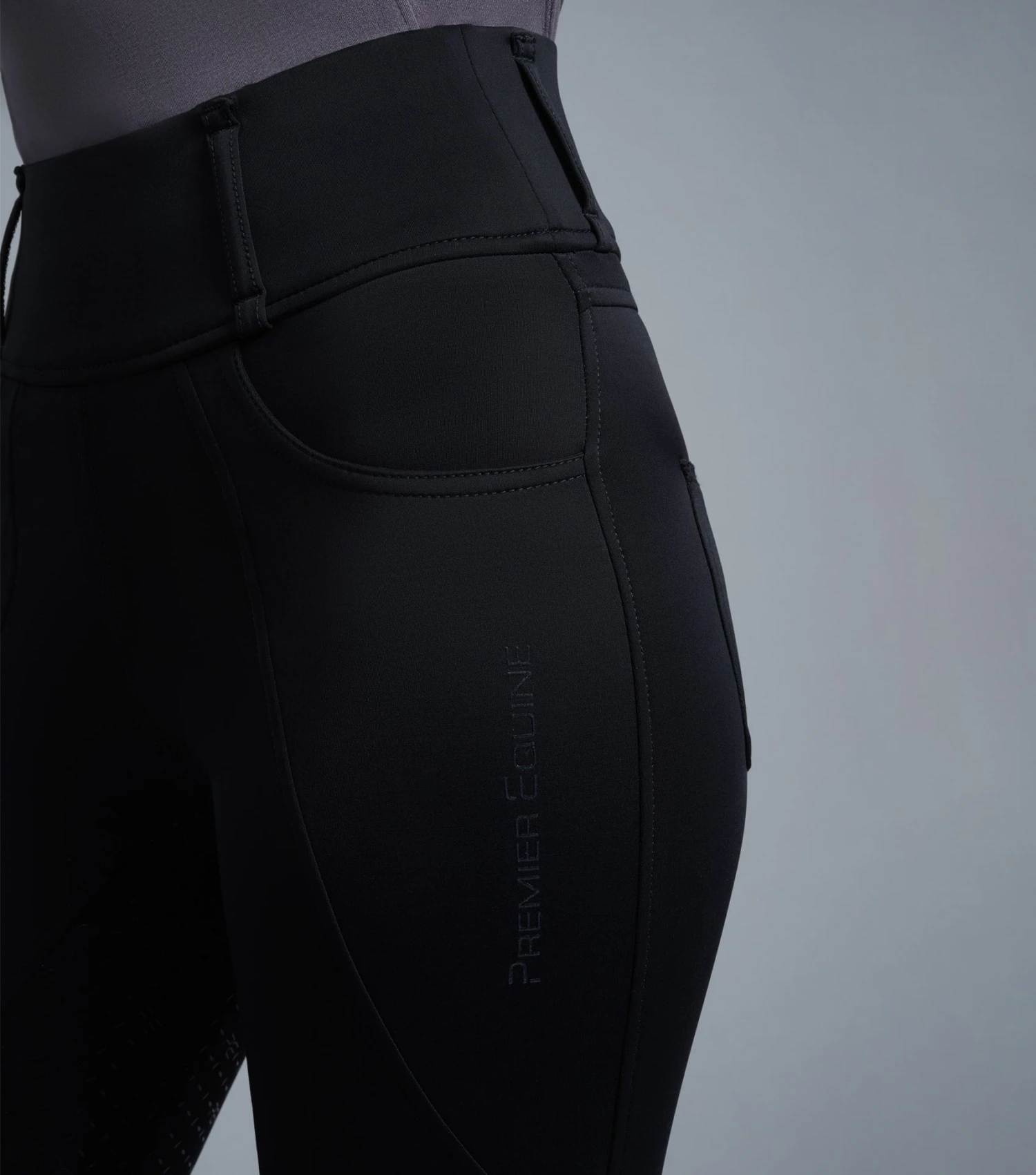 Ventus Ladies Full Seat Gel Riding Tights Ventus Ladies Full Seat Gel Riding Tights -Premier Equine Store Ventus Riding Tights Black 5