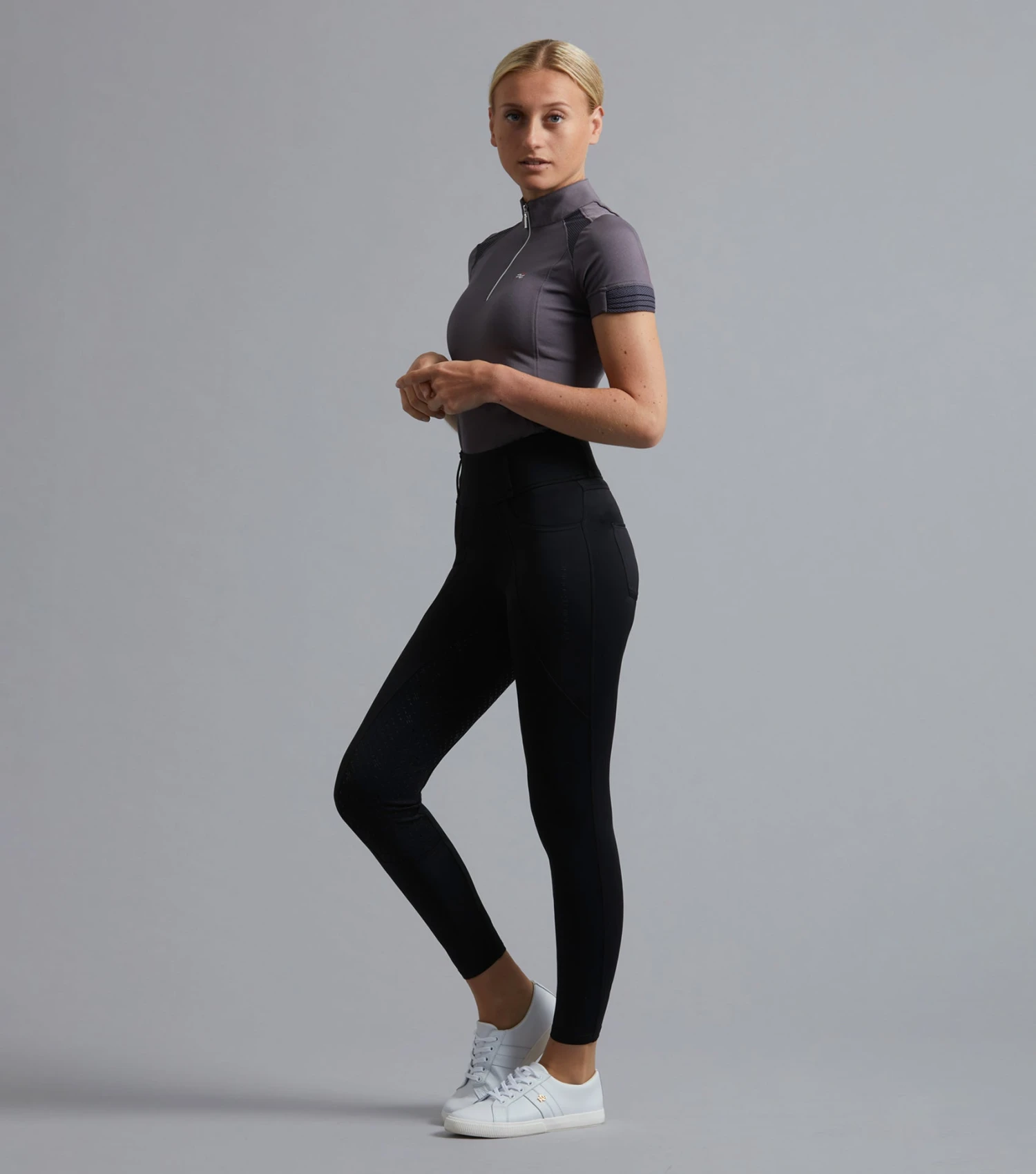 Ventus Ladies Full Seat Gel Riding Tights Ventus Ladies Full Seat Gel Riding Tights -Premier Equine Store Ventus Riding Tights Black 6