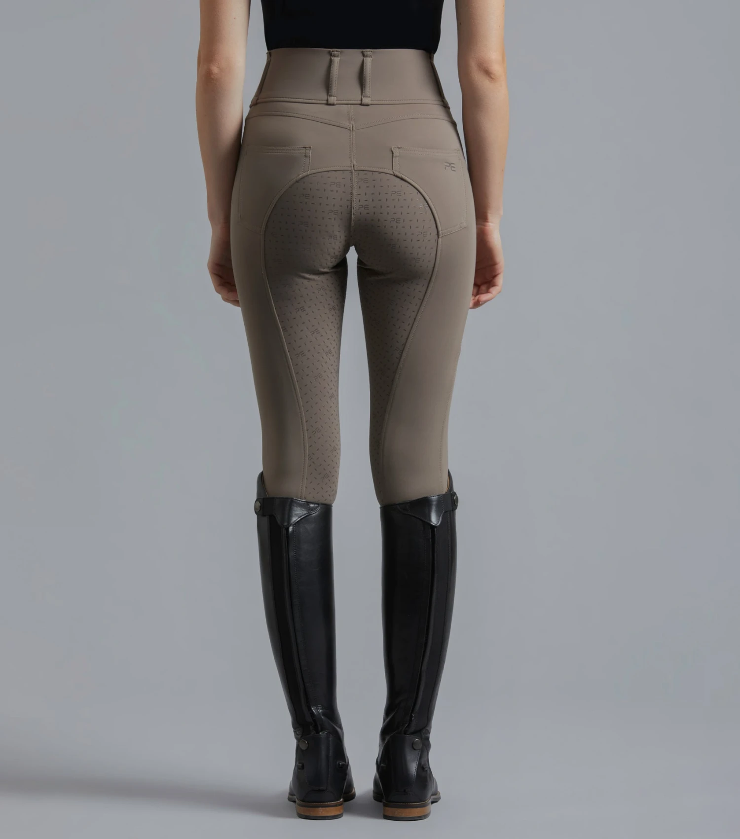 Ventus Ladies Full Seat Gel Riding Tights Ventus Ladies Full Seat Gel Riding Tights -Premier Equine Store Ventus Riding Tights Taupe 4