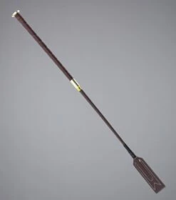 Volterra Jumping Whip -Premier Equine Store Volterra Riding Whip 65cms Brown and Gold 1