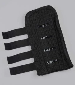 Waffle Quilted Double Locking Tail Guard 8 Waffle Quilted Double Locking Tail Guard -Premier Equine Store Waffle Quilted Double Locking Tail Guard Black 3