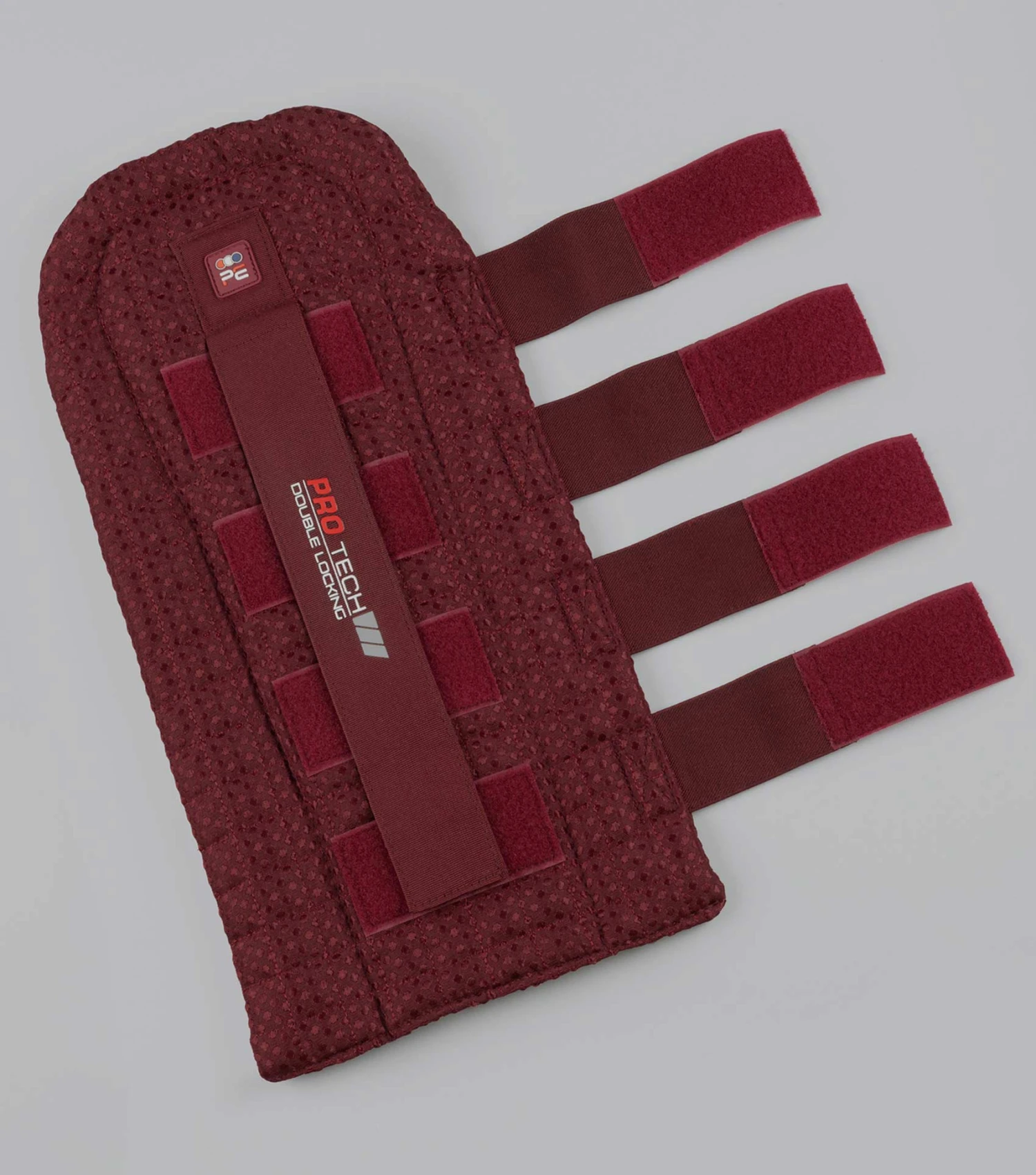 Waffle Quilted Double Locking Tail Guard Waffle Quilted Double Locking Tail Guard -Premier Equine Store Waffle Quilted Double Locking Tail Guard Burgundy 2