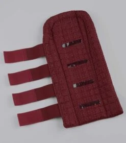 Waffle Quilted Double Locking Tail Guard 4 Waffle Quilted Double Locking Tail Guard -Premier Equine Store Waffle Quilted Double Locking Tail Guard Burgundy 3
