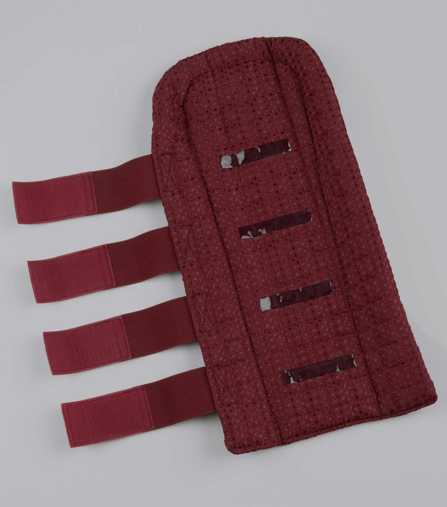 Waffle Quilted Double Locking Tail Guard Waffle Quilted Double Locking Tail Guard -Premier Equine Store Waffle Quilted Double Locking Tail Guard Burgundy 3