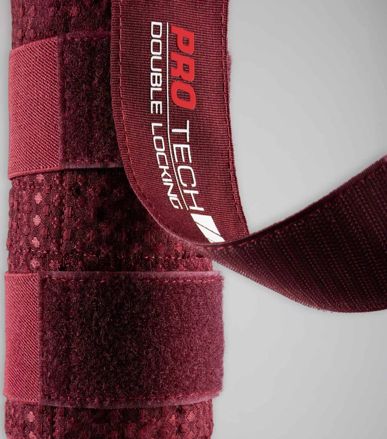 Waffle Quilted Double Locking Tail Guard Waffle Quilted Double Locking Tail Guard -Premier Equine Store Waffle Quilted Double Locking Tail Guard Burgundy 4