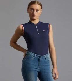 Alito Ladies Sleeveless Riding Top 14 Alito Ladies Sleeveless Riding Top -Premier Equine Store alito sleeveless top navy 1
