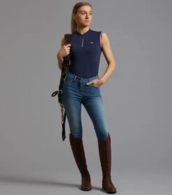 Alito Ladies Sleeveless Riding Top 15 Alito Ladies Sleeveless Riding Top -Premier Equine Store alito sleeveless top navy 2