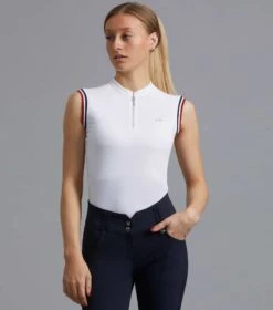 Alito Ladies Sleeveless Riding Top 8 Alito Ladies Sleeveless Riding Top -Premier Equine Store alito sleeveless top white 1