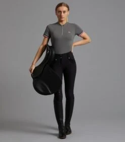 Allegra Ladies Short Sleeve Riding Top 15 Allegra Ladies Short Sleeve Riding Top -Premier Equine Store allegra top grey 2