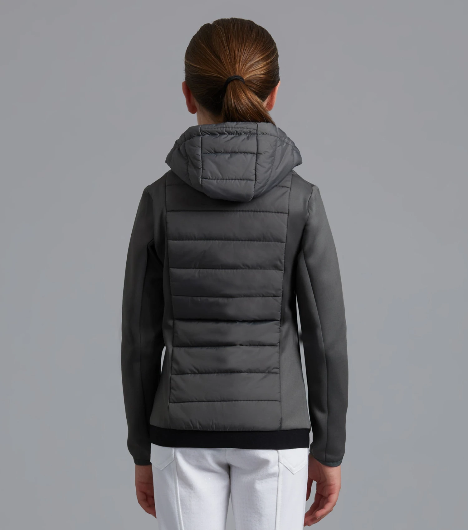 Arion Junior Unisex Riding Jacket With Hood Arion Junior Unisex Riding Jacket With Hood -Premier Equine Store arion junior mid layer anthracite 3