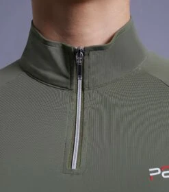 Aura Ladies Short Sleeve Riding Top 5 Aura Ladies Short Sleeve Riding Top -Premier Equine Store aura top olive 4