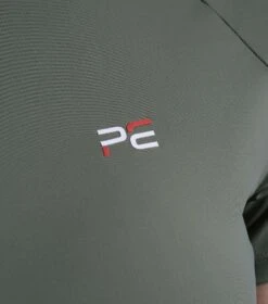 Aura Ladies Short Sleeve Riding Top 6 Aura Ladies Short Sleeve Riding Top -Premier Equine Store aura top olive 5