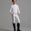 Brava Girls Full Seat Gel Competition Riding Breeches -Premier Equine Store brava kids breeches white 1