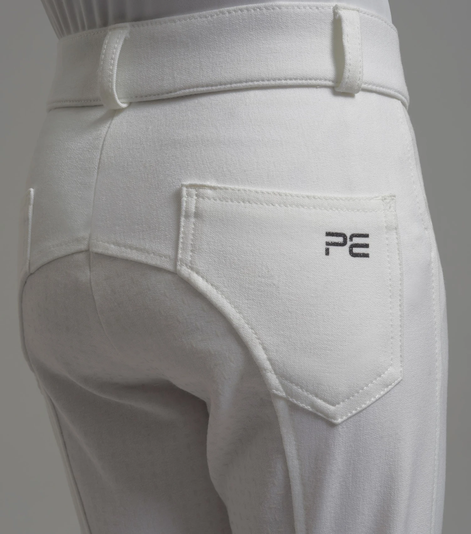 Brava Girls Full Seat Gel Competition Riding Breeches Brava Girls Full Seat Gel Competition Riding Breeches -Premier Equine Store brava kids breeches white 5