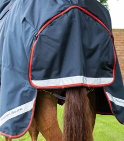 Buster 420g Turnout Rug With Classic Neck Cover -Premier Equine Store buster 420 navy 6