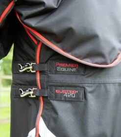 Buster 420g Turnout Rug With Classic Neck Cover -Premier Equine Store buster 420g turnout rug with classic neck cover 209750blk 159176