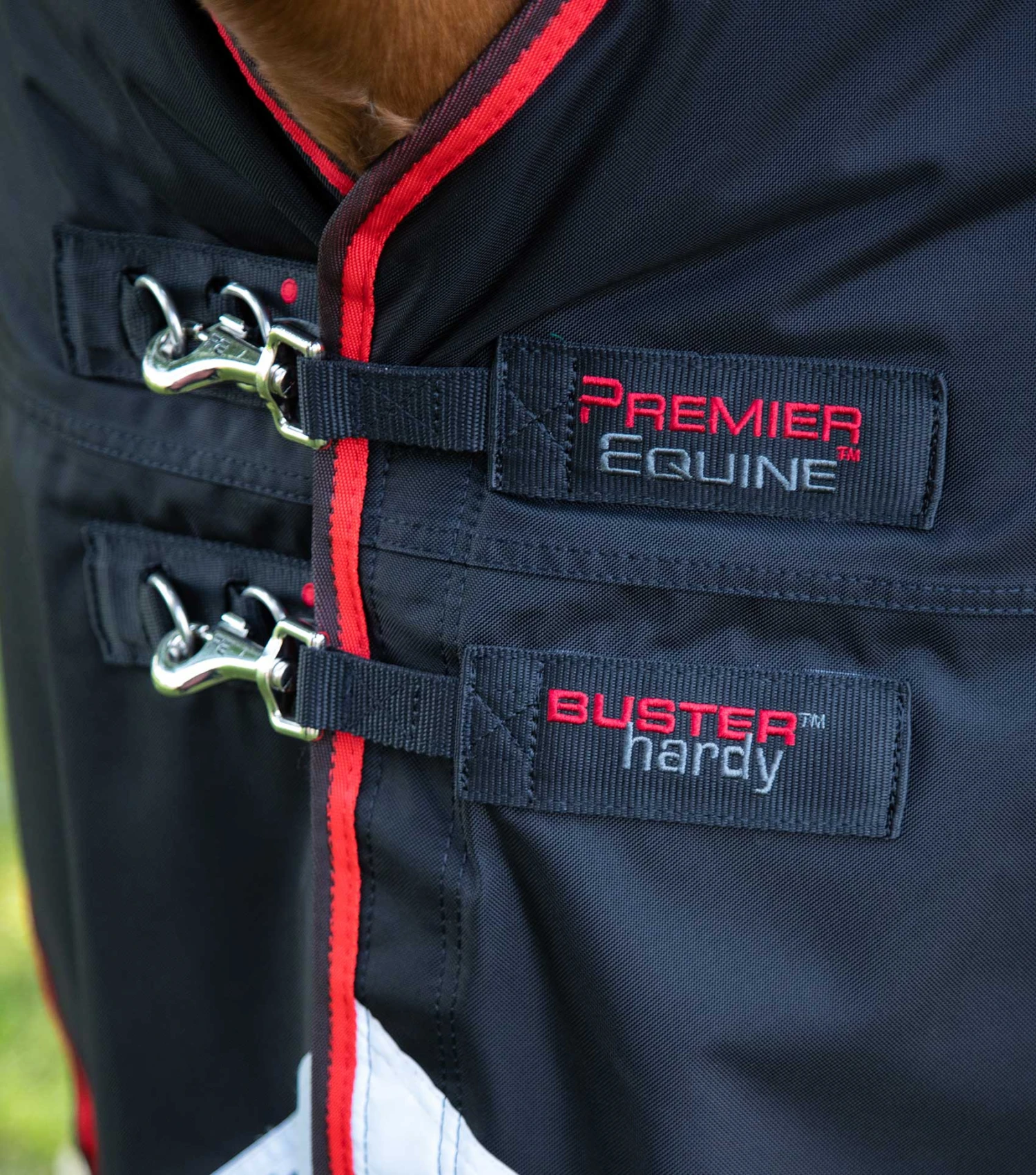 Buster Hardy 400g Half Neck Turnout Rug Buster Hardy 400g Half Neck Turnout Rug -Premier Equine Store buster hardy 400 black 3