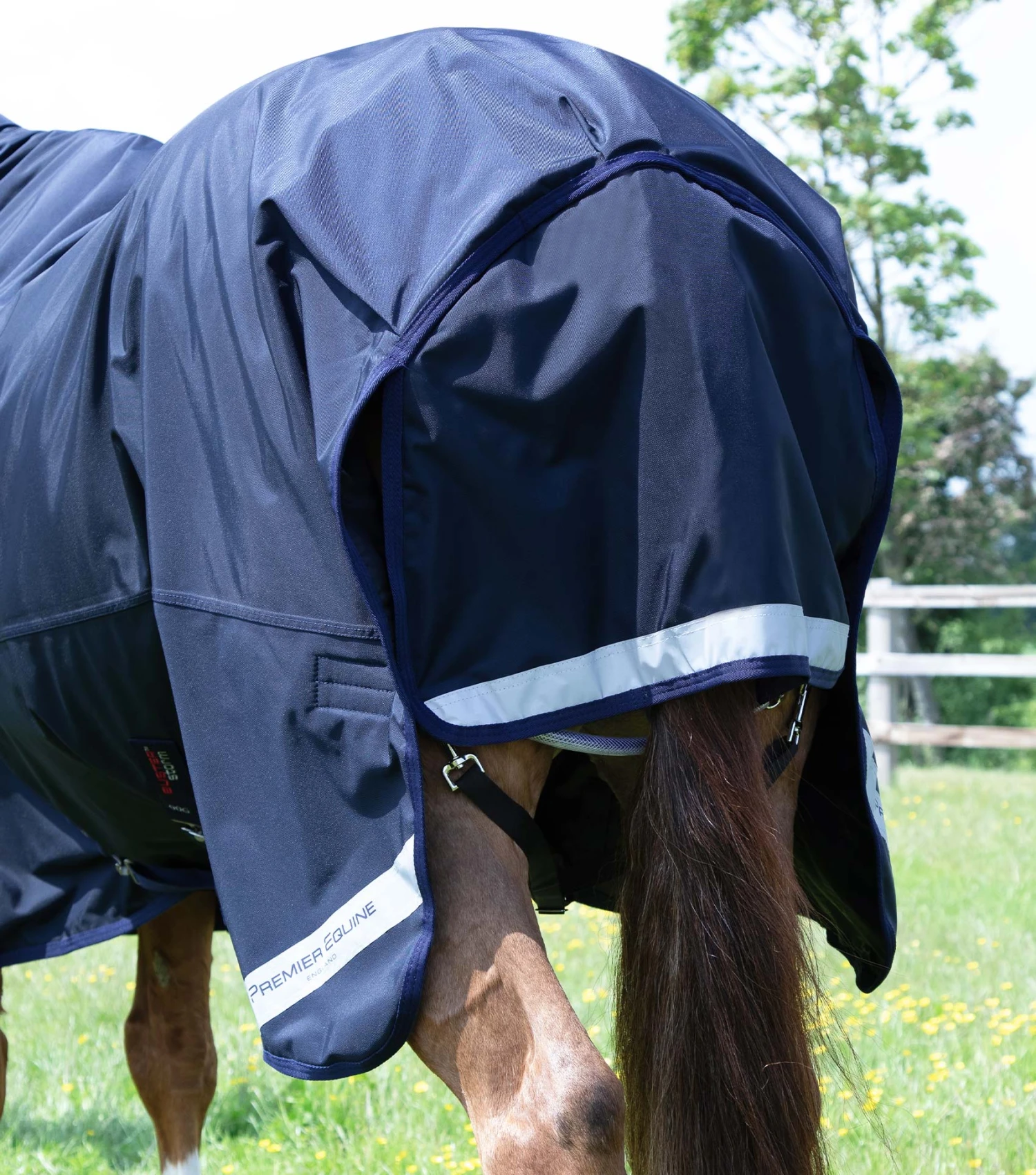 Buster Storm 90g Combo Turnout Rug with Classic Neck Buster Storm 90g Combo Turnout Rug With Classic Neck -Premier Equine Store buster storm 90 navy 6