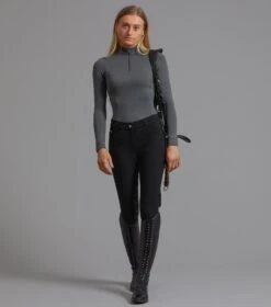 Cassa Ladies Full Seat Gel Riding Breeches -Premier Equine Store cassa ladies breeches black 1