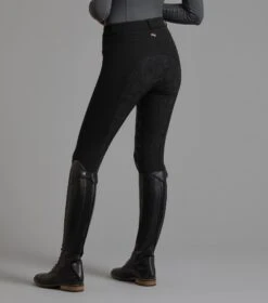 Cassa Ladies Full Seat Gel Riding Breeches -Premier Equine Store cassa ladies breeches black 3