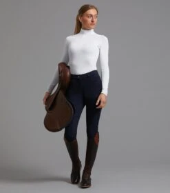 Cassa Ladies Full Seat Gel Riding Breeches -Premier Equine Store cassa ladies breeches navy 1
