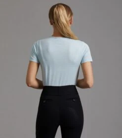 Chiaro Ladies Cotton Riding T-Shirt -Premier Equine Store chiaro t shirt blue 3