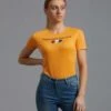 Chiaro Ladies Cotton Riding T-Shirt 1 Chiaro Ladies Cotton Riding T-Shirt -Premier Equine Store chiaro t shirt orange 1