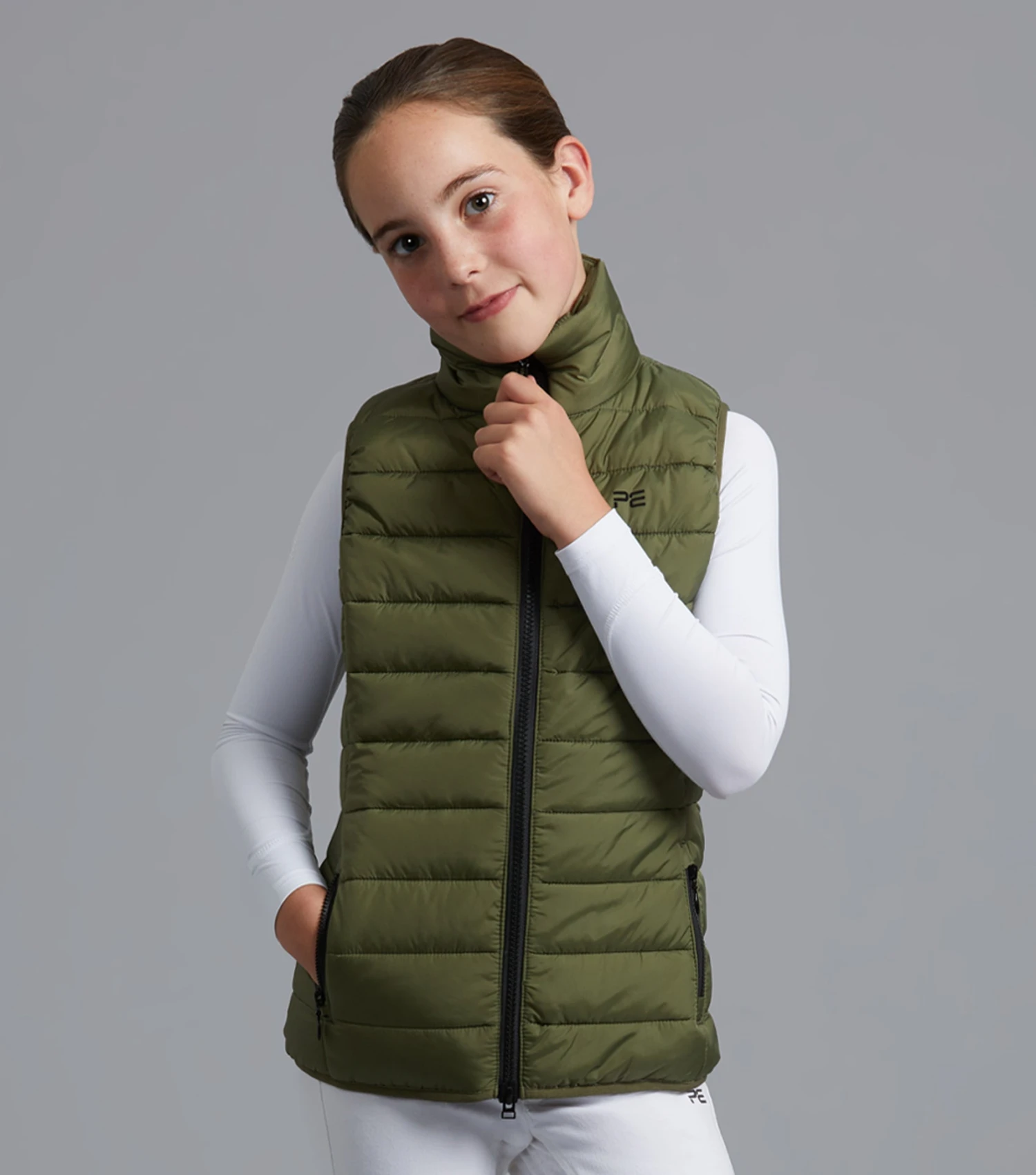 Dante Junior Unisex Gilet Dante Junior Unisex Gilet -Premier Equine Store dante junior gilet green 1