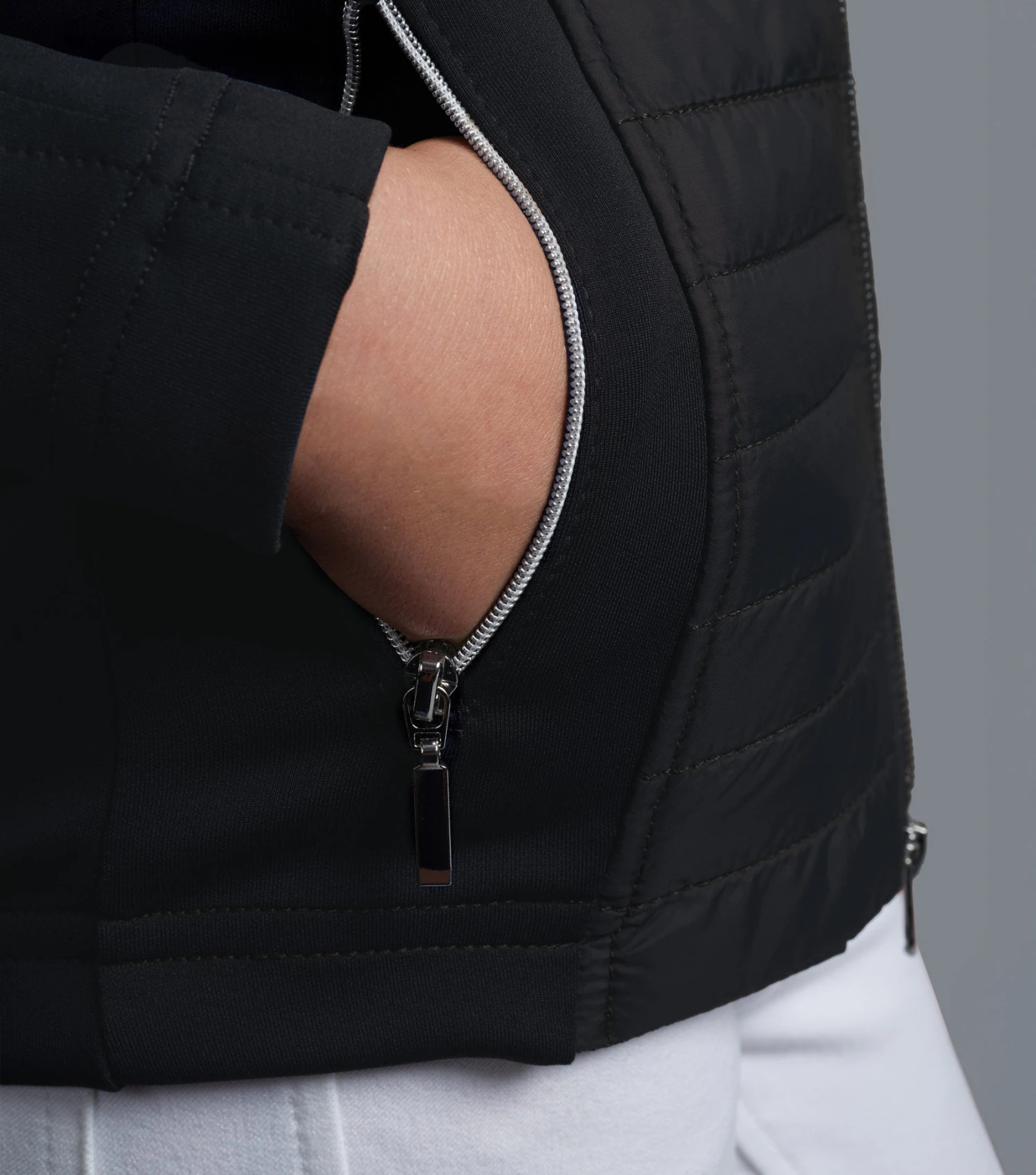 Mini Elena Girl's Hybrid Riding Jacket Mini Elena Girl's Hybrid Riding Jacket -Premier Equine Store elena kids hybrid technical jacket black 6