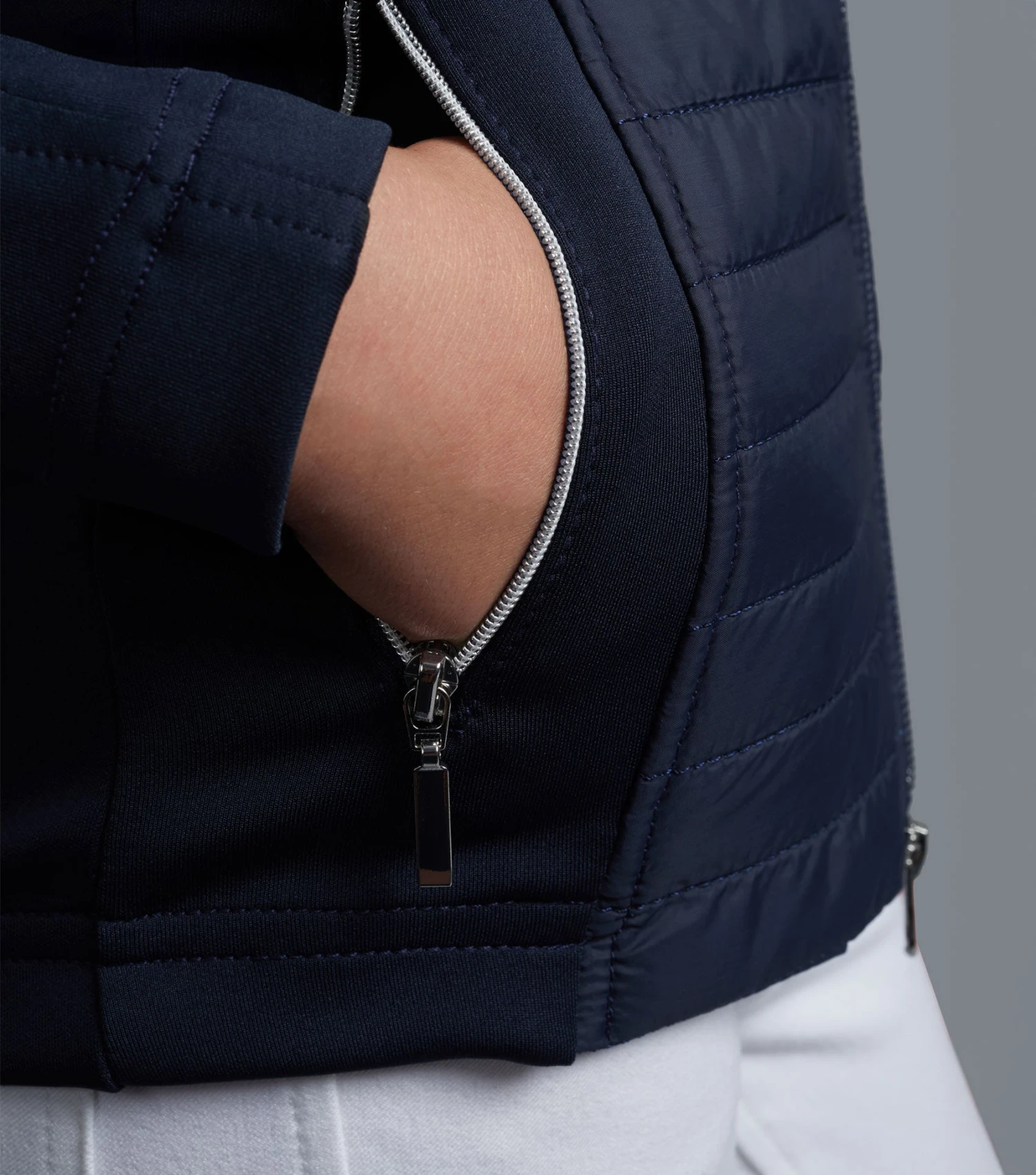 Mini Elena Girl's Hybrid Riding Jacket Mini Elena Girl's Hybrid Riding Jacket -Premier Equine Store elena kids hybrid technical jacket navy 6