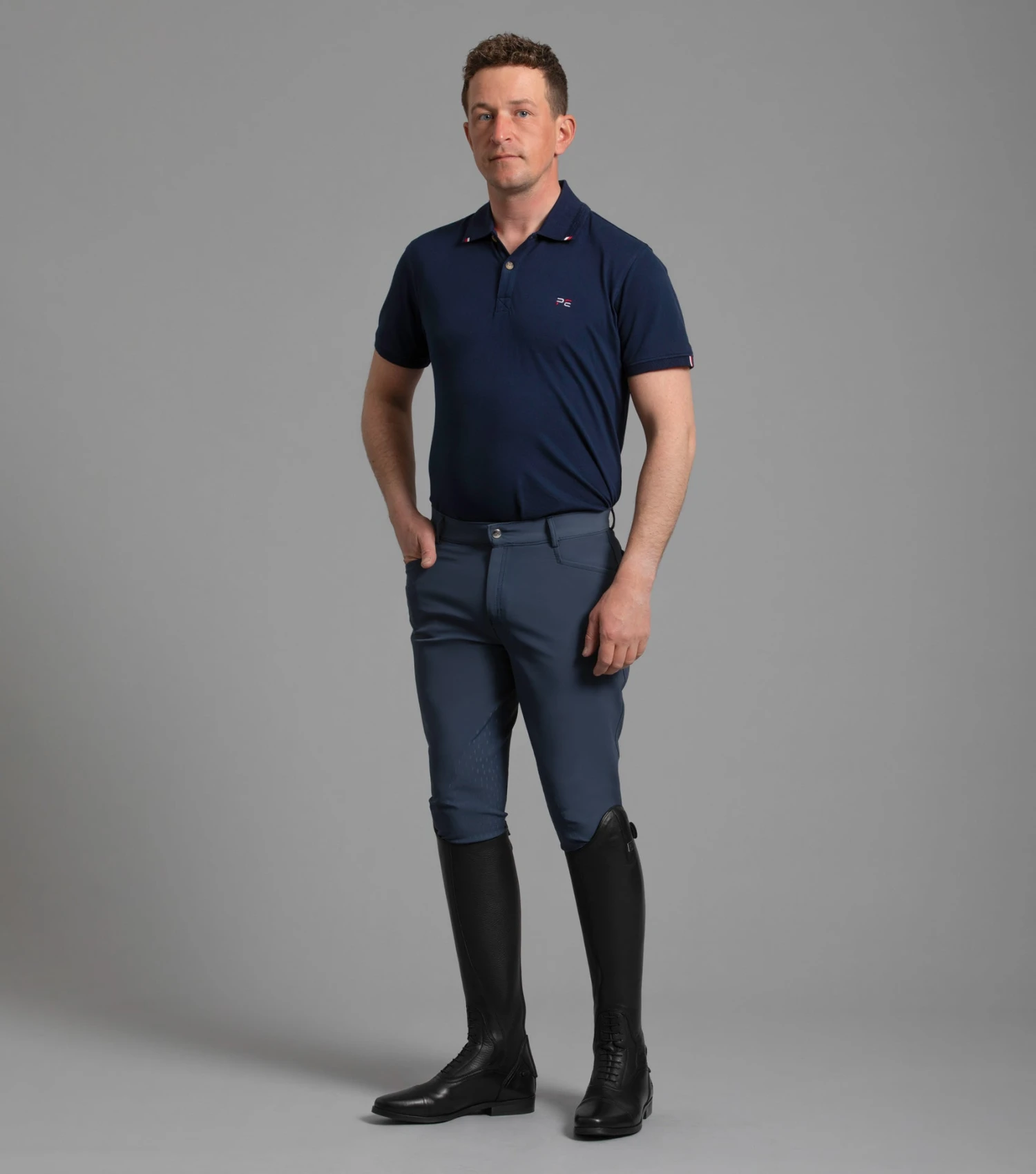 Emilio Men's Gel Knee Riding Breeches Emilio Men's Gel Knee Riding Breeches -Premier Equine Store emilio mens breeches navy 1