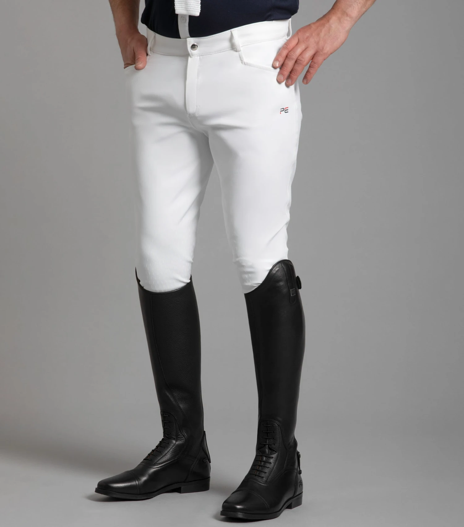 Emilio Men's Gel Knee Competition Breeches Emilio Men's Gel Knee Competition Breeches -Premier Equine Store emilio mens breeches white 2