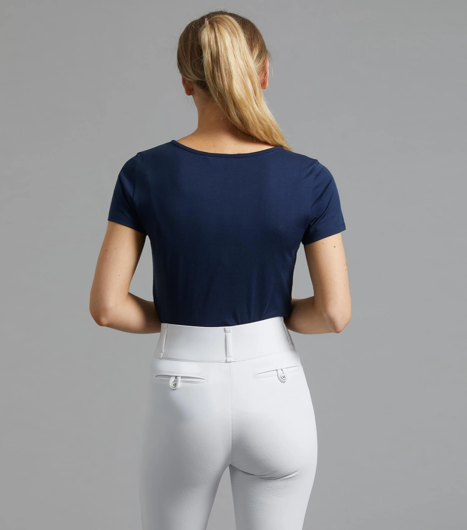 Fiero Ladies Cotton T-Shirt Fiero Ladies Cotton T-Shirt -Premier Equine Store fiero t shirt navy 3