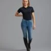 Gina Ladies Full Seat Denim Breeches 1 Gina Ladies Full Seat Denim Breeches -Premier Equine Store gina ladies denim breeches 1